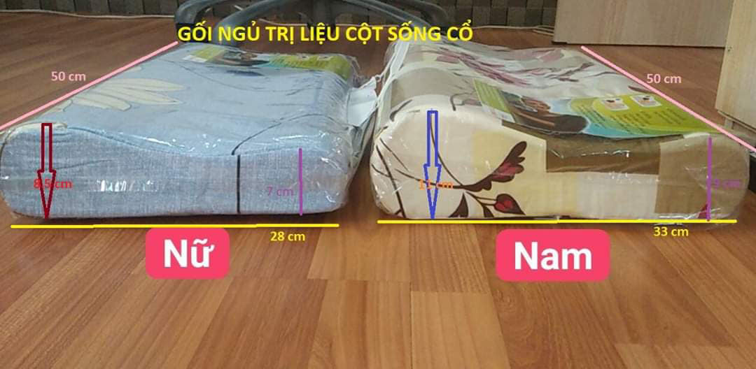 Gối hỗ trợ cột sống cổ  Dành Cho Người Đau Cổ - Hỗ Trợ Thoái Hoá Đốt Sống Cổ