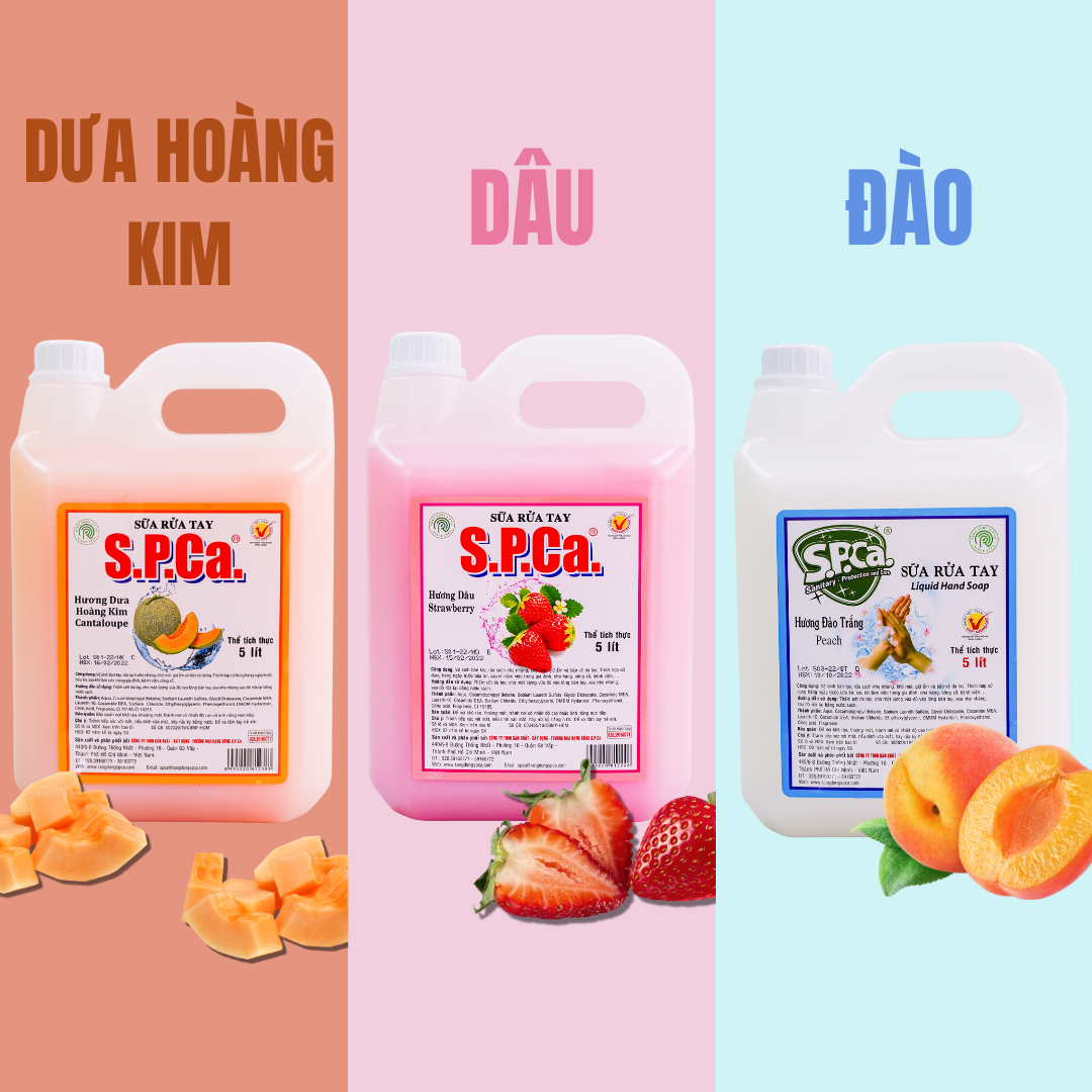 Sữa Rửa Tay S.P.Ca 5 Lít - Dưa Hoàng Kim