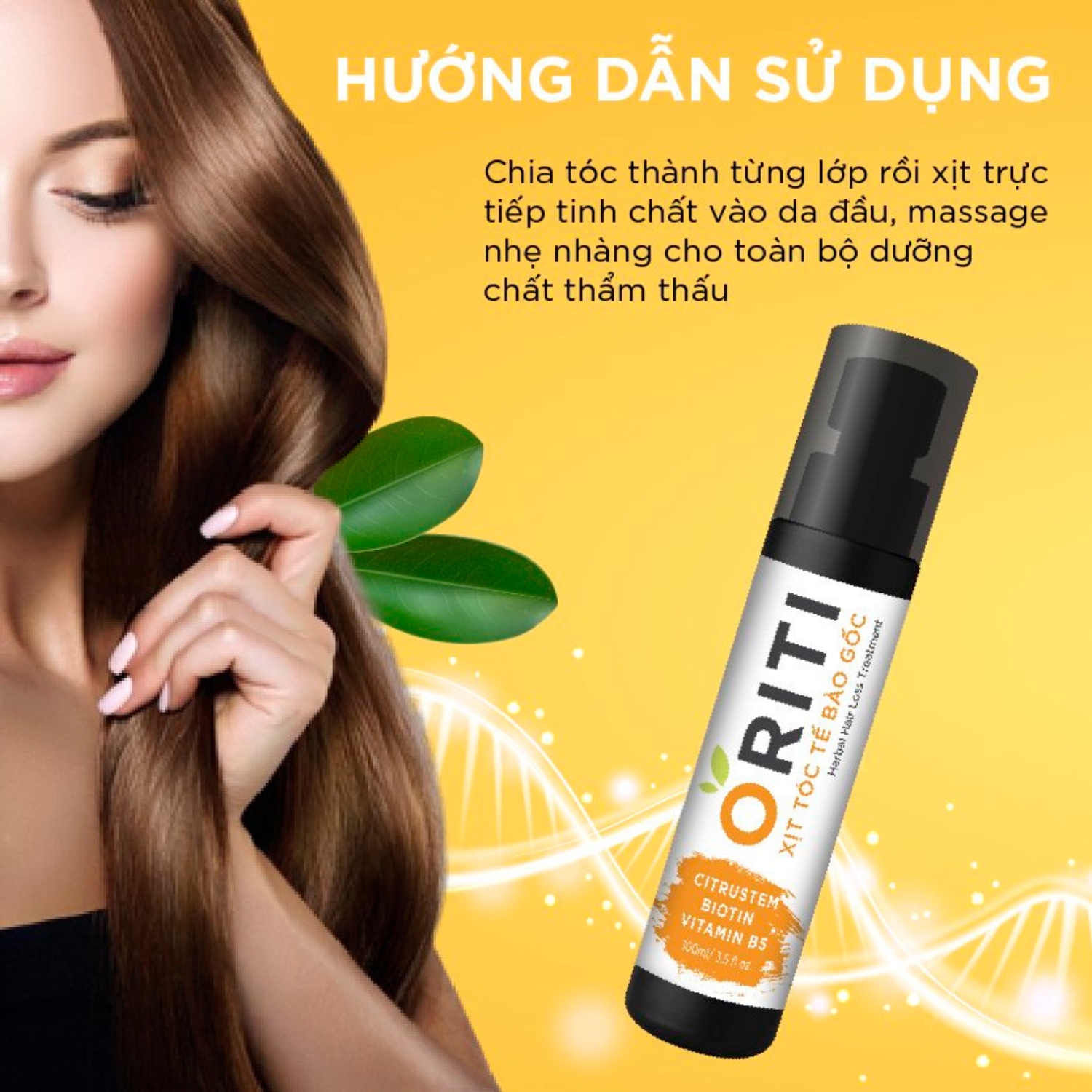 Xịt Dưỡng Mọc Tóc Oriti Kích Thích Mọc Tóc Nhanh Dưỡng Ẩm Mee Natural 100ml