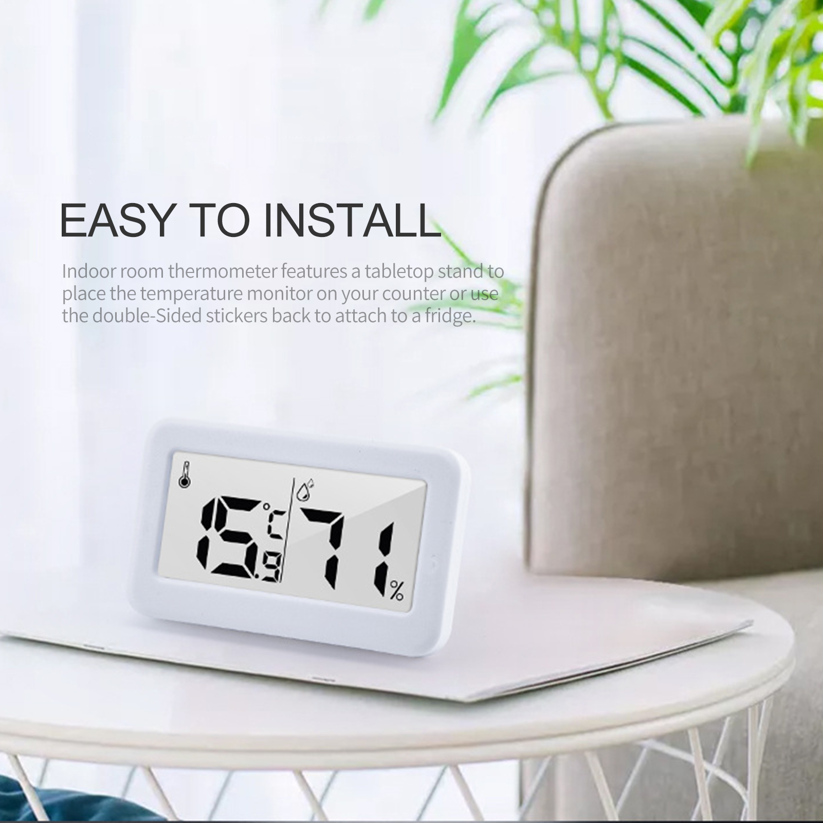 Máy đo độ ẩm nhiệt độ bằng điện tử với màn hình LCD