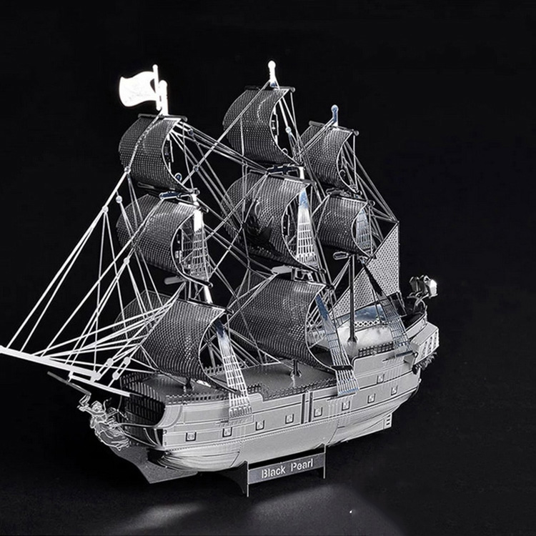 Mô hình thép 3D tự ráp tàu hải tặc Black Pearl