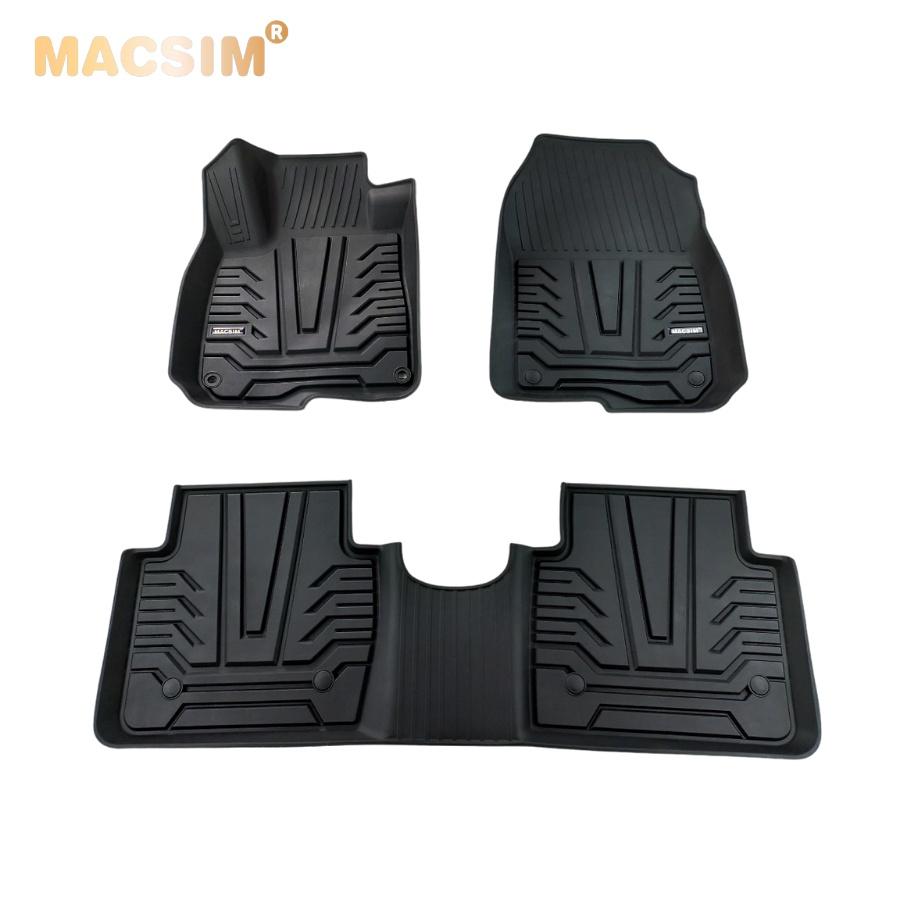 Thảm lót sàn xe ô tô HONDA CRV 2017- đến nay Nhãn hiệu Macsim chất liệu nhựa TPE đúc khuôn cao cấp - màu đen