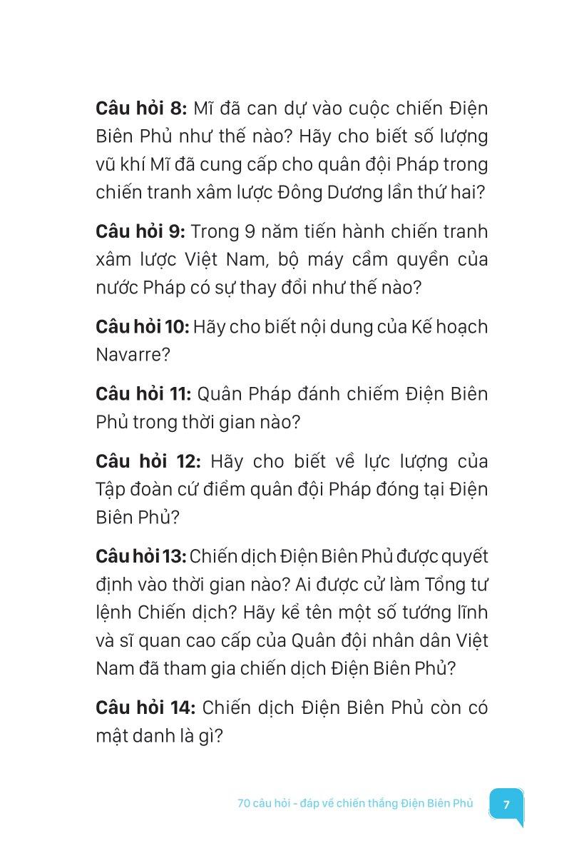 Kỉ Niệm 70 Năm Chiến Thắng Điện Biên Phủ - 70 Câu Hỏi-Đáp Về Chiến Thắng Điện Biên Phủ