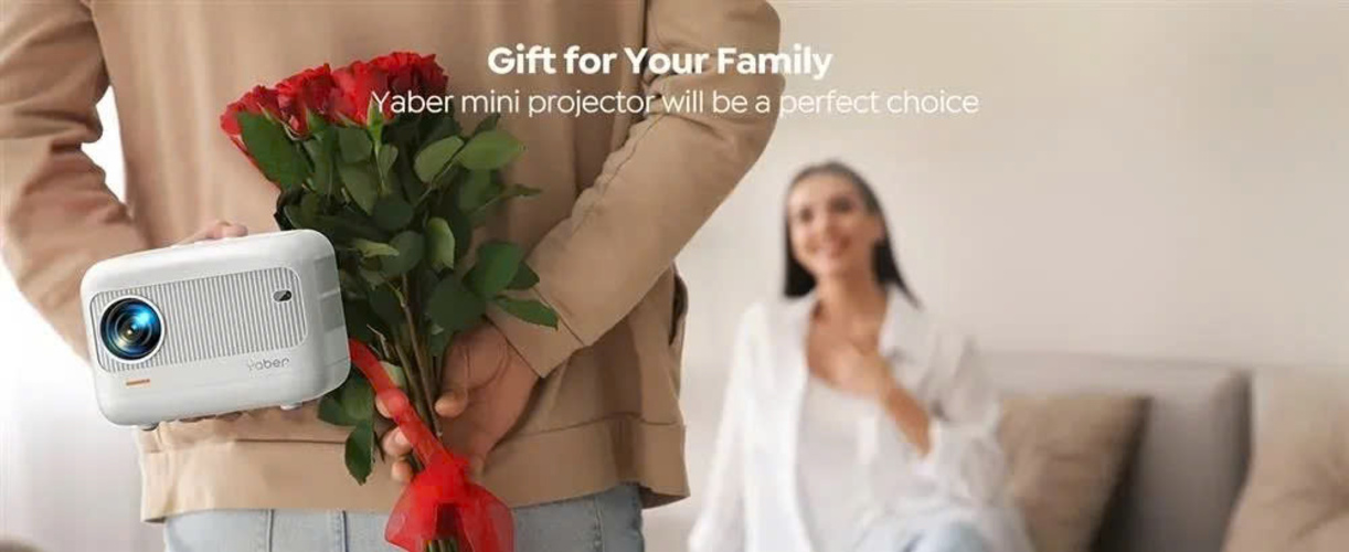 Máy chiếu Mini thông minh Yaber L1 Android Tivi hỗ trợ Full-HD 1080p 4K- Hàng Chính Hãng - Thương hiệu Máy chiếu mini Máy chiếu gia đình văn phòng tốt nhất