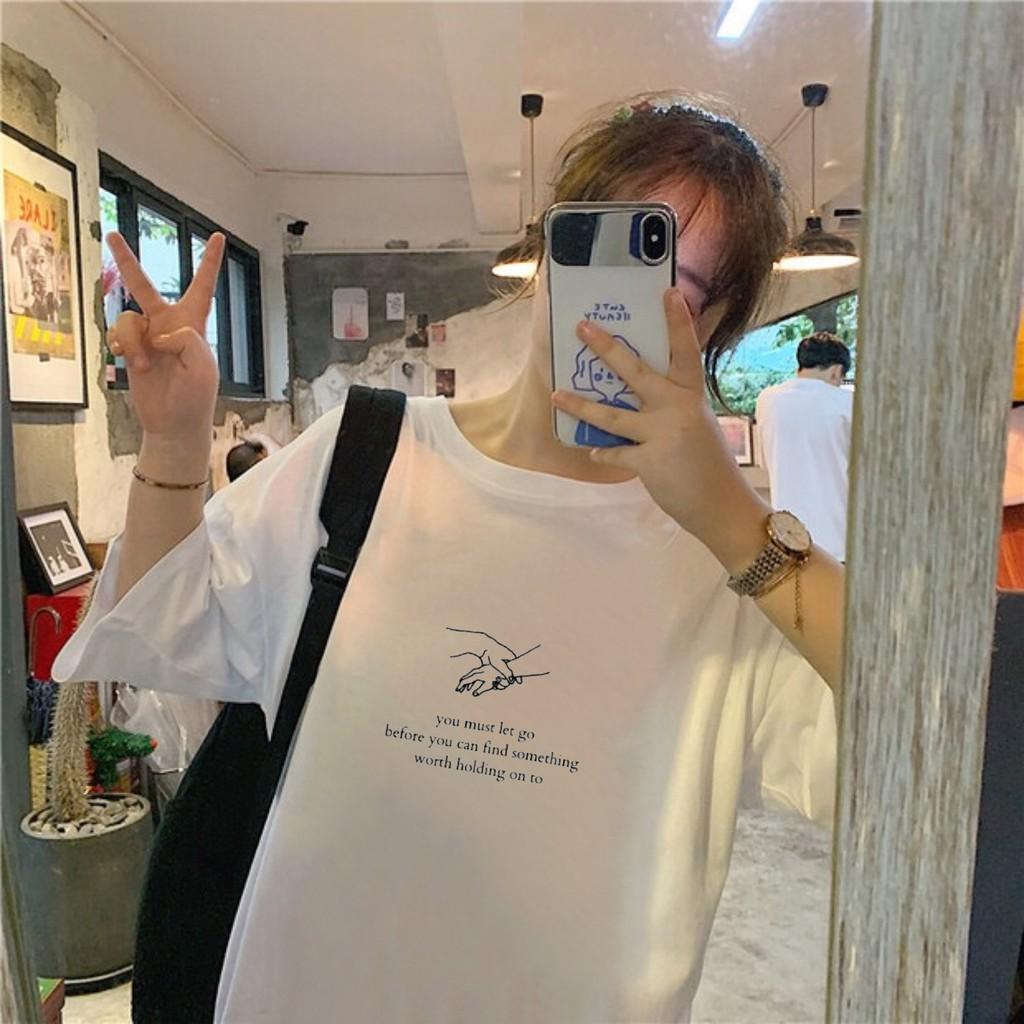 Áo thun tay lỡ You Must Let Go phông Unisex nam nữ tee oversize form rộng pull Ulzzang Streetwear Hàn Quốc vải mềm