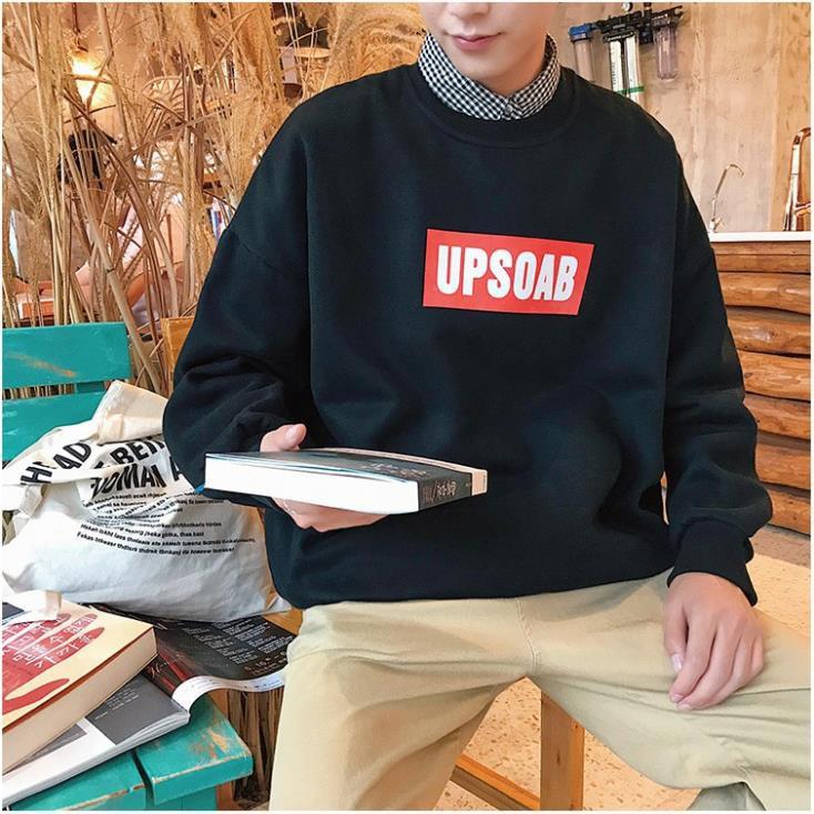 HOT SALE- Áo Dài Tay Nỉ Sweater Fom Unisex Nam Nữ Lót Bông Dày Đẹp UpSoab - áo đẹp