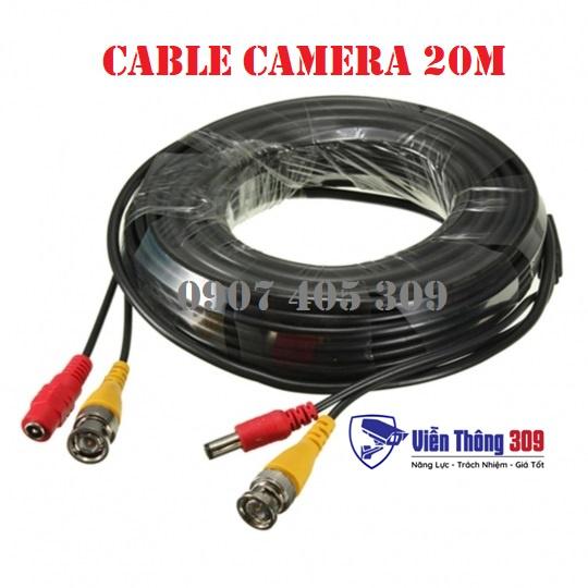 ️ Cáp tín hiệu camera liền nguồn 10/20/30/40m có nguồn và đầu BNC tiện lợi, dễ sử dụng