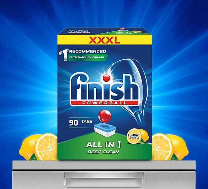 Viên rửa bát Finish All in one 120 viên 6 chức năng