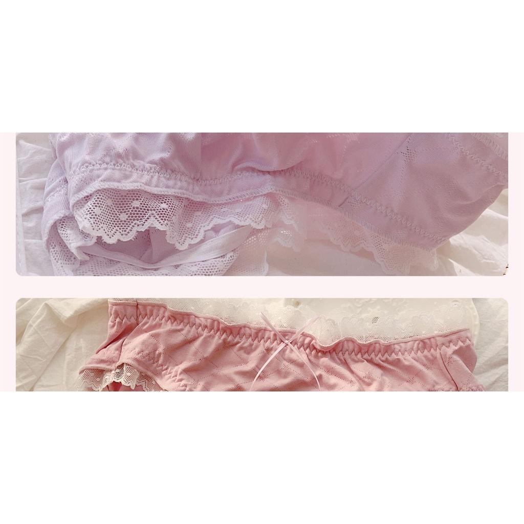 Quần Lót Nữ Cotton Kháng Khuẩn Phối Ren Thời Trang Xuất Đông Âu . Hàng Loại Đẹp.