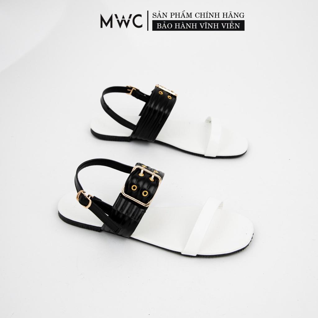 Giày Sandal Nữ thời trang MWC sandal phối khóa cách điệu cá tính thời thượng siêu hot NUSD- 2879