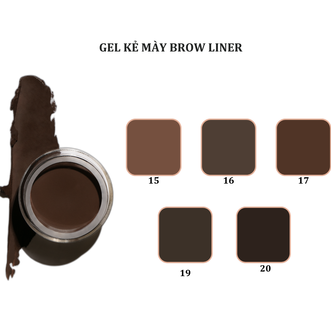 Gel kẻ mày bền màu, lâu trôi Amc Brow Liner (2g) INGLOT