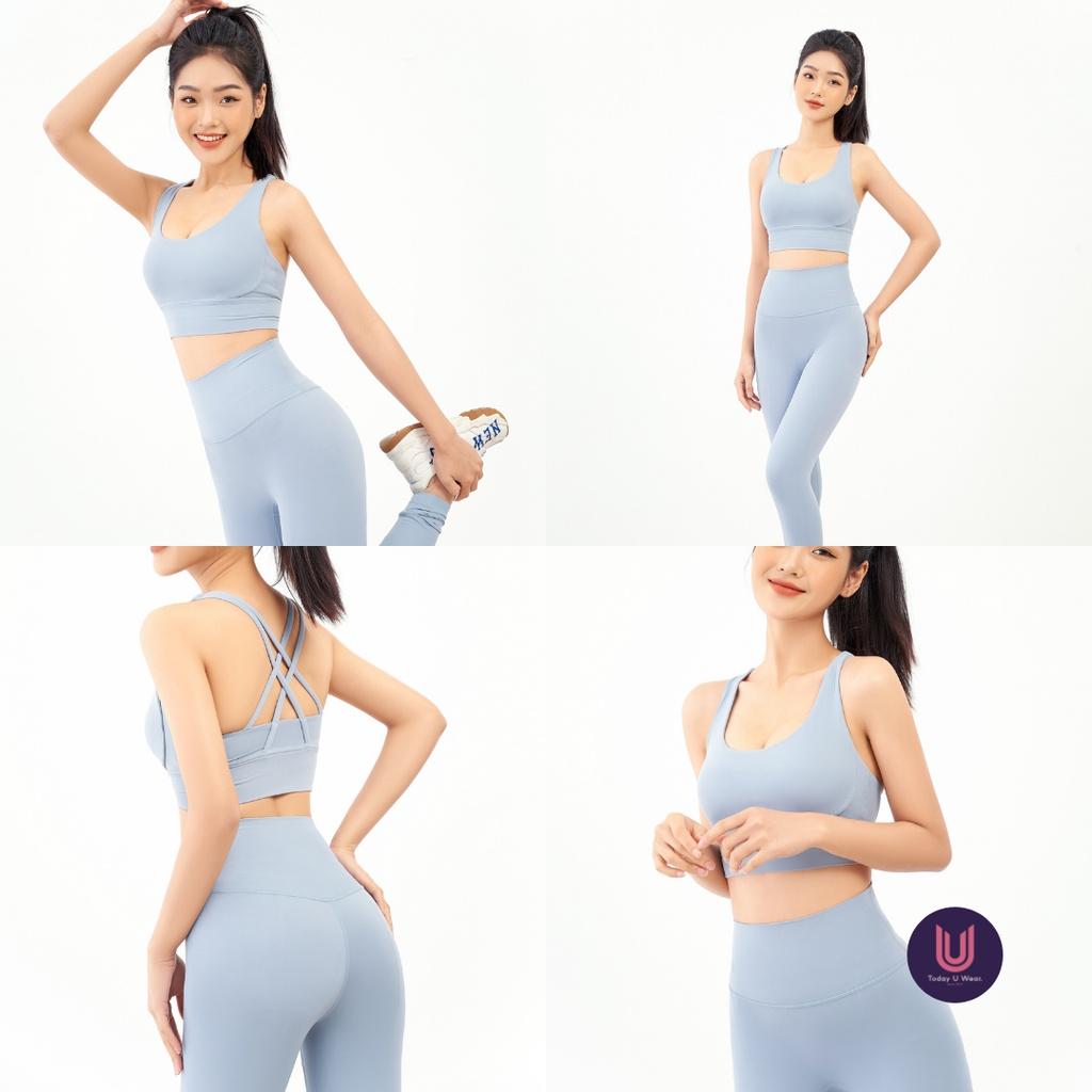 Áo Thể Thao Tập Gym Yoga Essential Bra (Áo không gọng, có mút, co giãn 4 chiều, thoáng khí, ôm dáng)