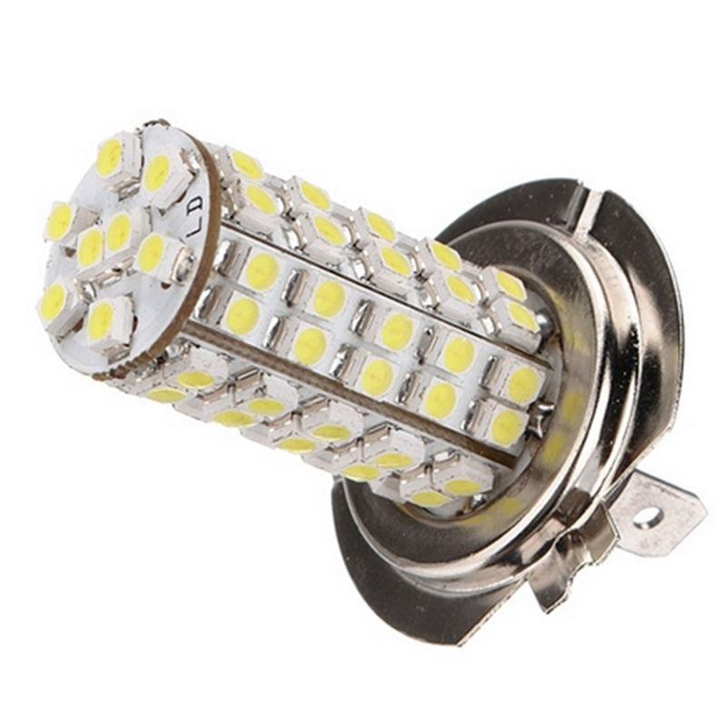 Xenon 68 SMD Car H7 6000K LED Light Bulbs for Fog Driving DRL Headlight Lamp