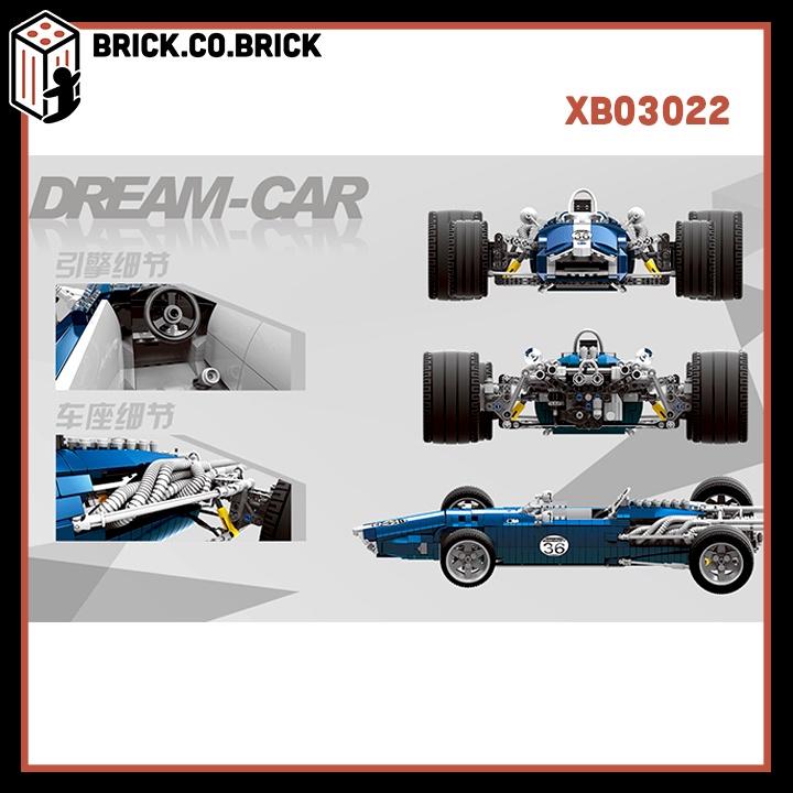 Mô Hình Lắp Ráp Racing Car Blue Sonic Đồ Chơi Siêu Xe Công Thức 1 Mô Hình Xe Đua Địa Hình XB03022