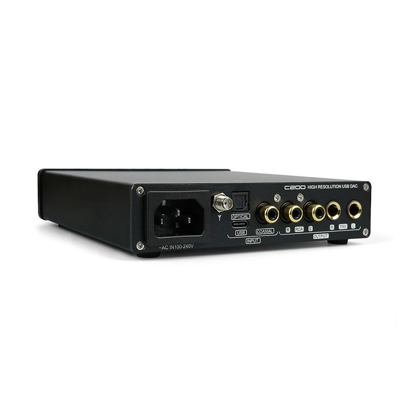 SMSL C200 ES9038Q2M DAC Bộ khuếch đại tai nghe OPA1612A * 4 TRS Cân bằng 4,4mm Đầu ra 6,35mm Bluetooth 5.0 DSD512 32Bit 768KHZ cho PS4 PS5