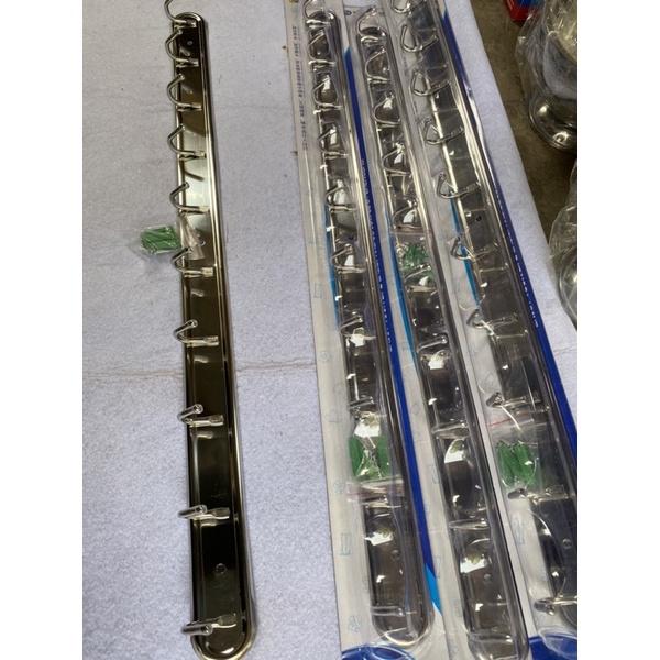 Thanh móc treo quần áo 10 móc bằng inox tặng kèm ốc vít
