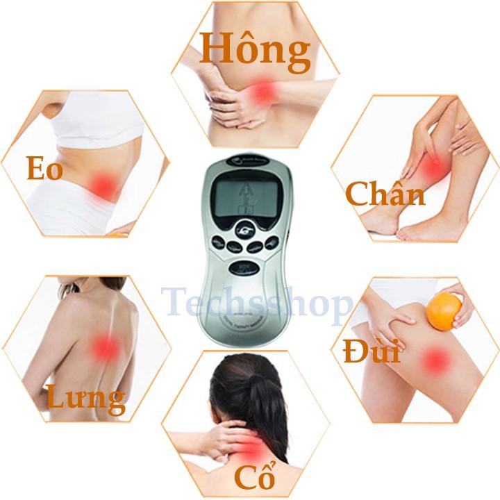 Máy massage xung điện 4 miếng dán trị liệu đau nhức