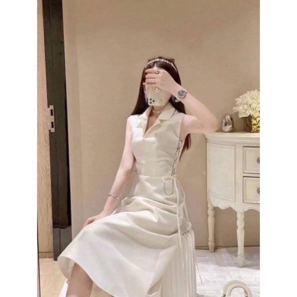 Đầm váy cao cấp đan eo dáng dài ivy.fashion đi biển dự tiệc dạo phố bigsize gợi cảm sexy