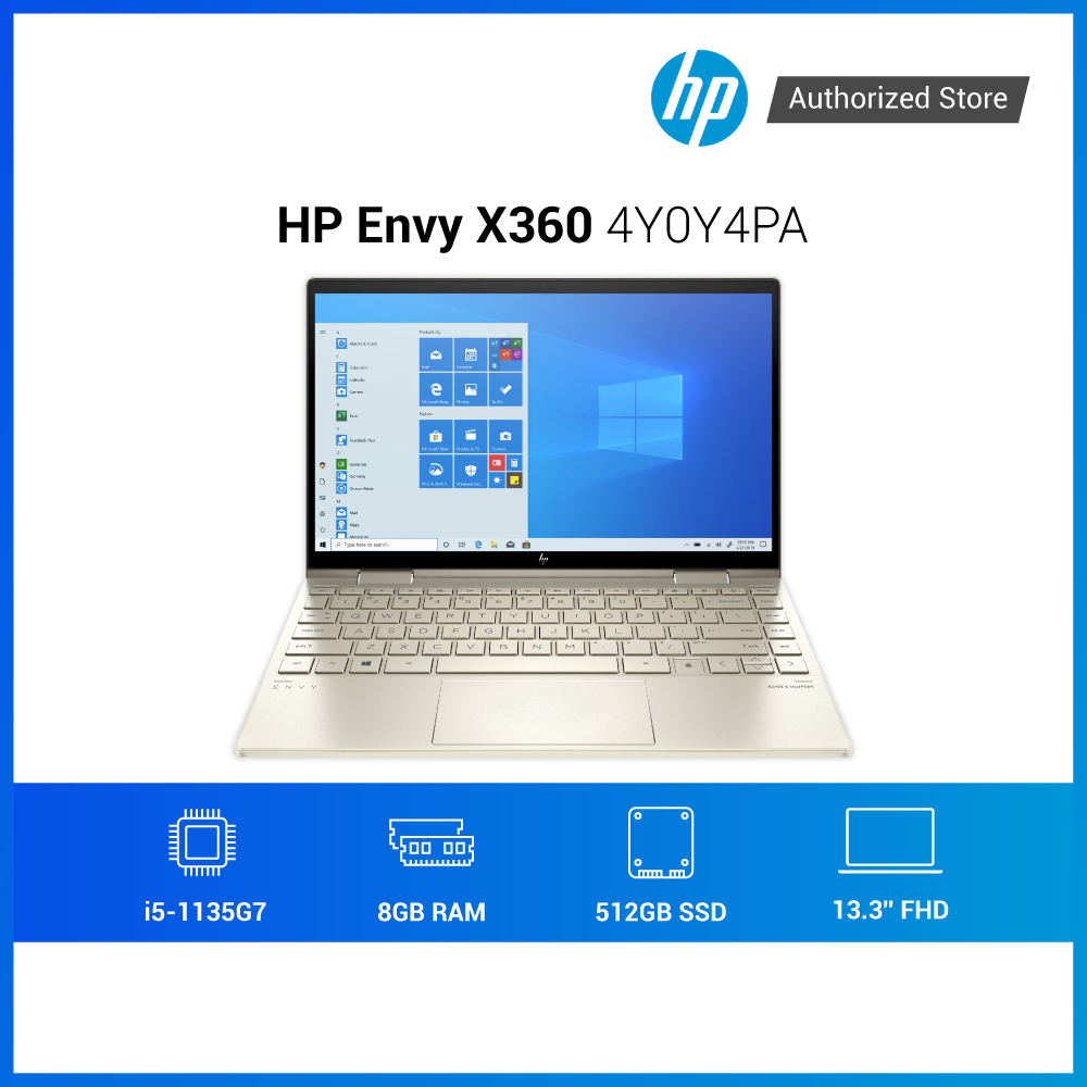 Laptop HP Envy X360 13 bd0530TU 4Y0Y4PA i5 1135G7 | 8GB | 512GB | Touch | Pen | Win11 - Hàng chính hãng