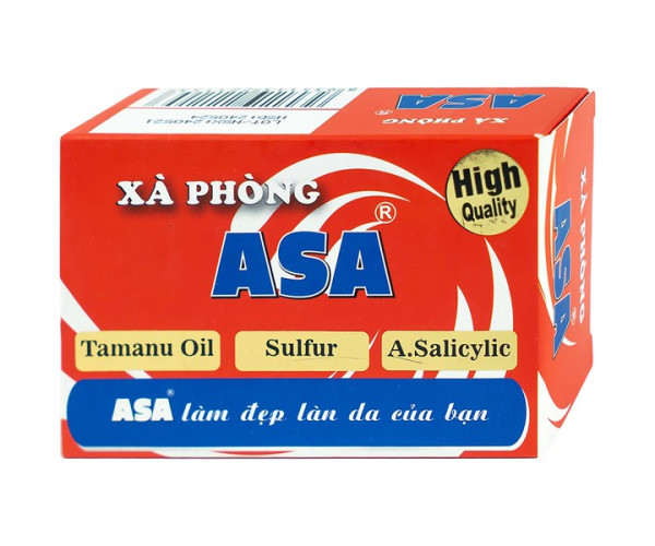 Combo 2 Hộp Xà phòng tắm ASA - ngừa mụn - lác - lang ben - nấm da - Hộp 120g gồm 4 cục nhỏ