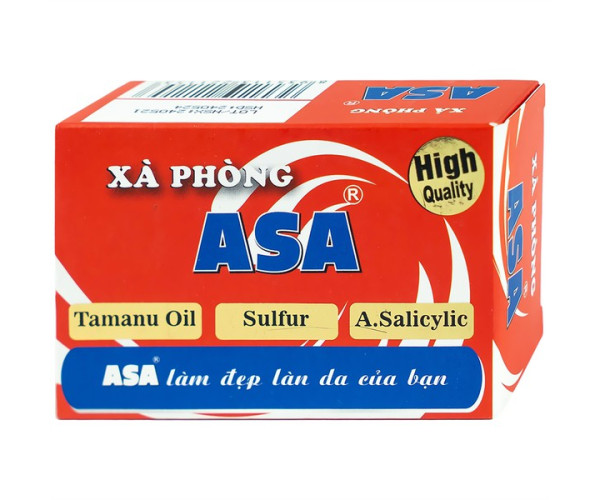 Combo 2 Hộp Xà phòng tắm ASA - ngừa mụn - lác - lang ben - nấm da -  Hộp 120g gồm 4 cục nhỏ