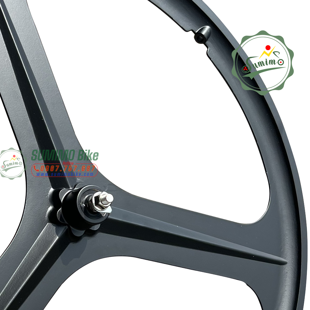 Bánh 3 đao 700c có gân cho xe đạp Fixed Gear