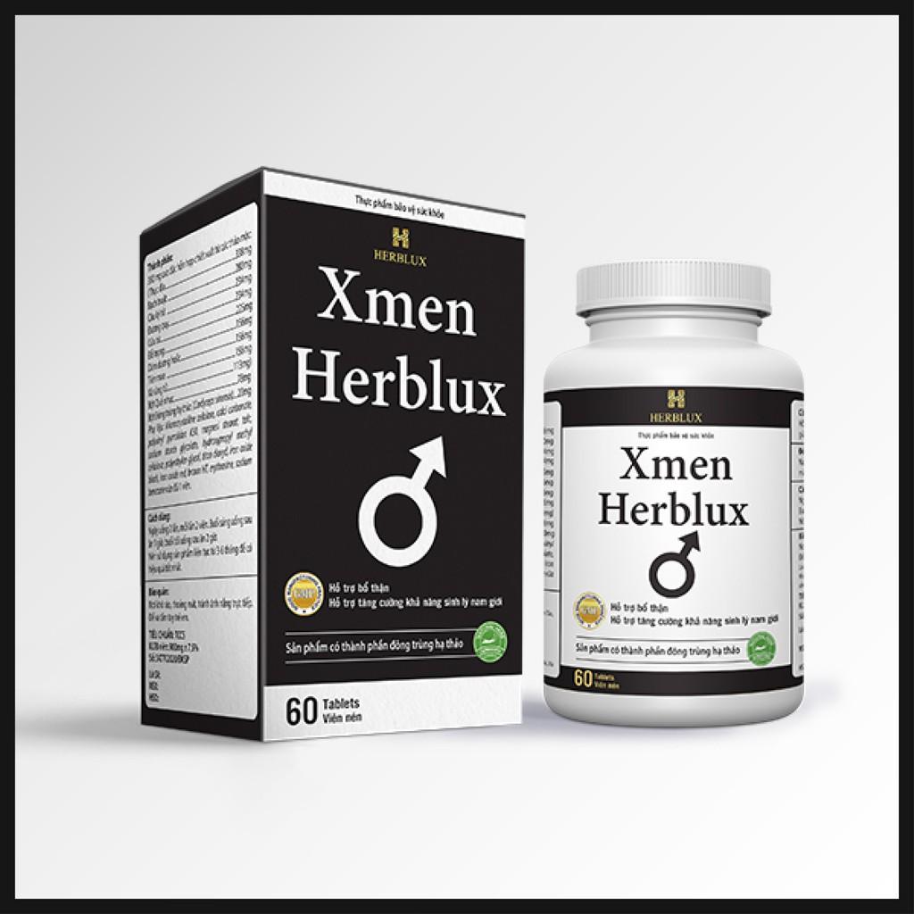 Xmen Herblux tăng cường sinh lý nam giúp bổ thận, giảm nguy cơ mãn dục nam giới (60 viên)