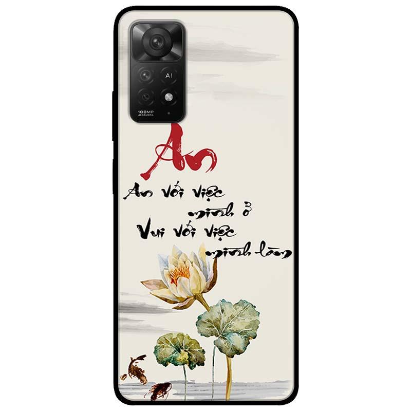 Ốp lưng cho Redmi Note 11 4G - Redmi Note 12 - Redmi Note 12 Pro - Redmi Note 12 Pro 5G - An Sen Trắng - Hàng Chính Hãng