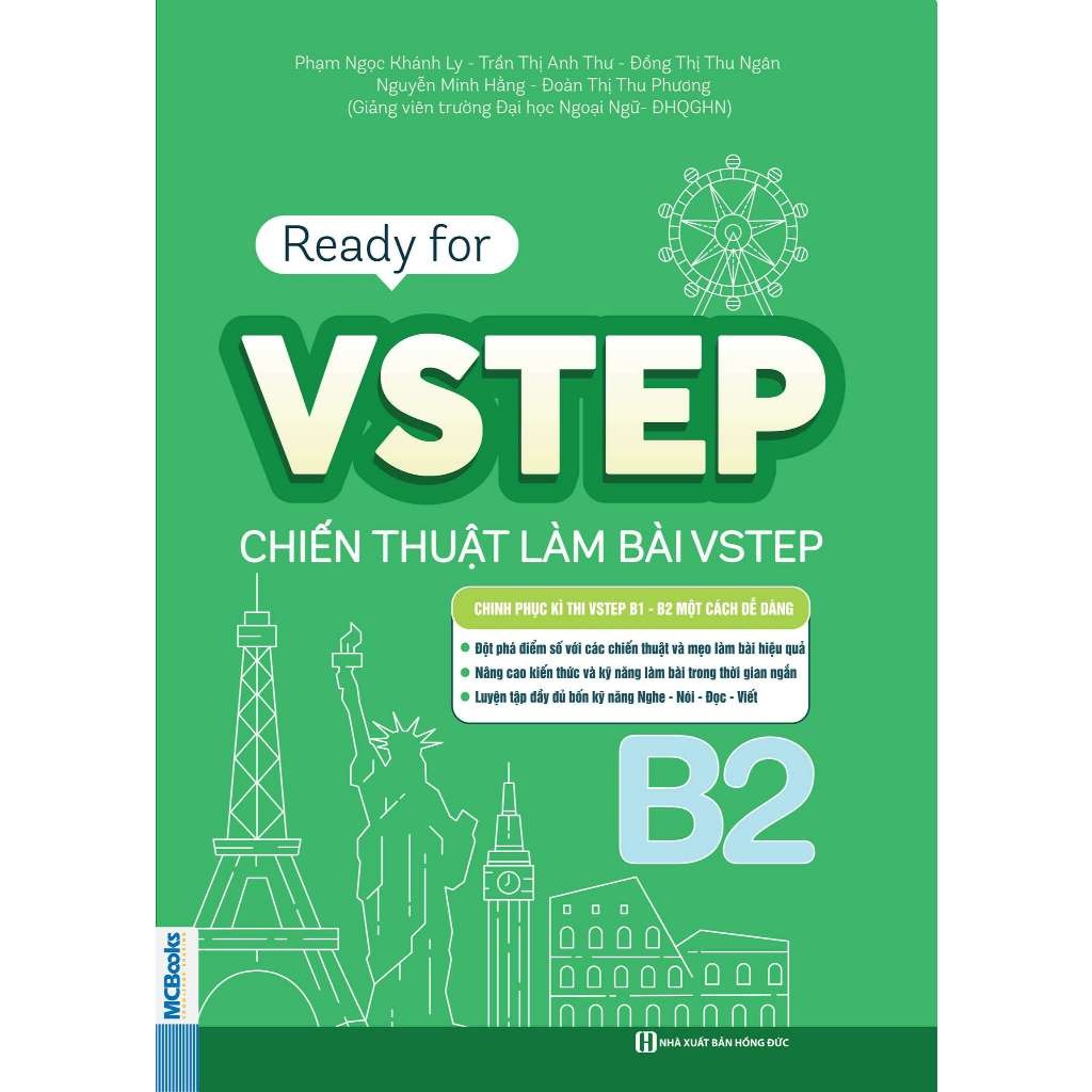 Sách Combo - Ready For VSTEP Chiến Thuật Làm Bài VSTEP B1,B2 (lẻ hoặc combo) - Mcbooks