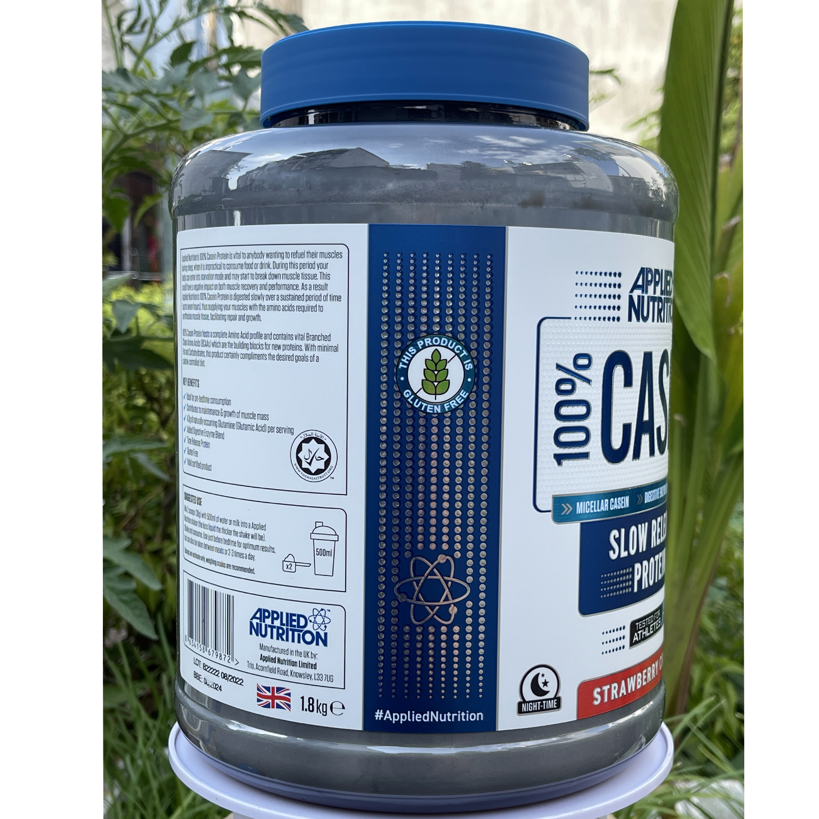 Combo Sữa tăng cơ giảm mỡ 100% CASEIN của APPLIED NUTRITION hỗ trợ nuôi cơ suốt ngày đêm &amp; Bình shaker 600ml (màu ngẫu nhiên)