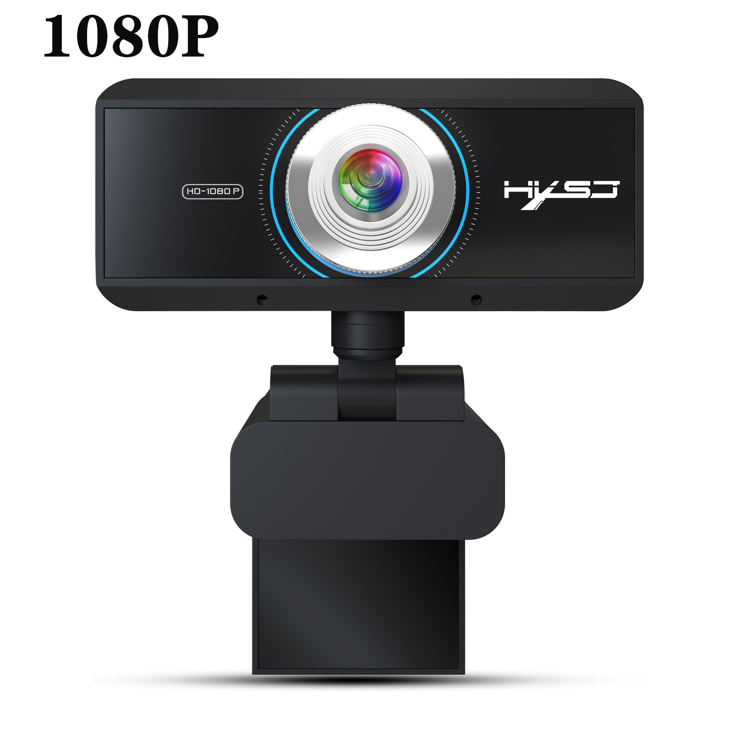 Webcam HXSJ S4 HD 1080P USB3.0 2.0 Có Thể Điều Chỉnh 360° Kèm Mic Cho Cuộc Gọi Video - Hàng Chính Hãng