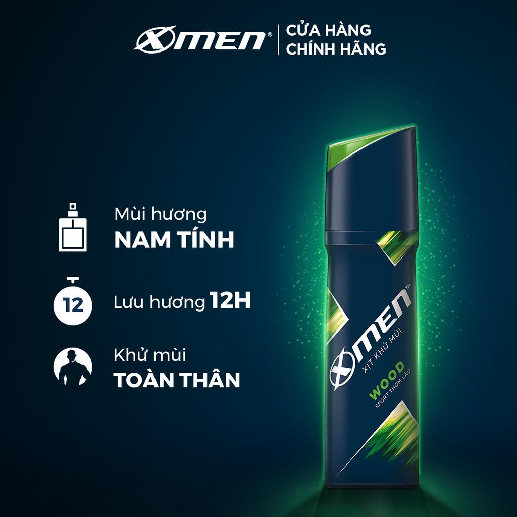 Xịt khử mùi X-men Wood 140ml