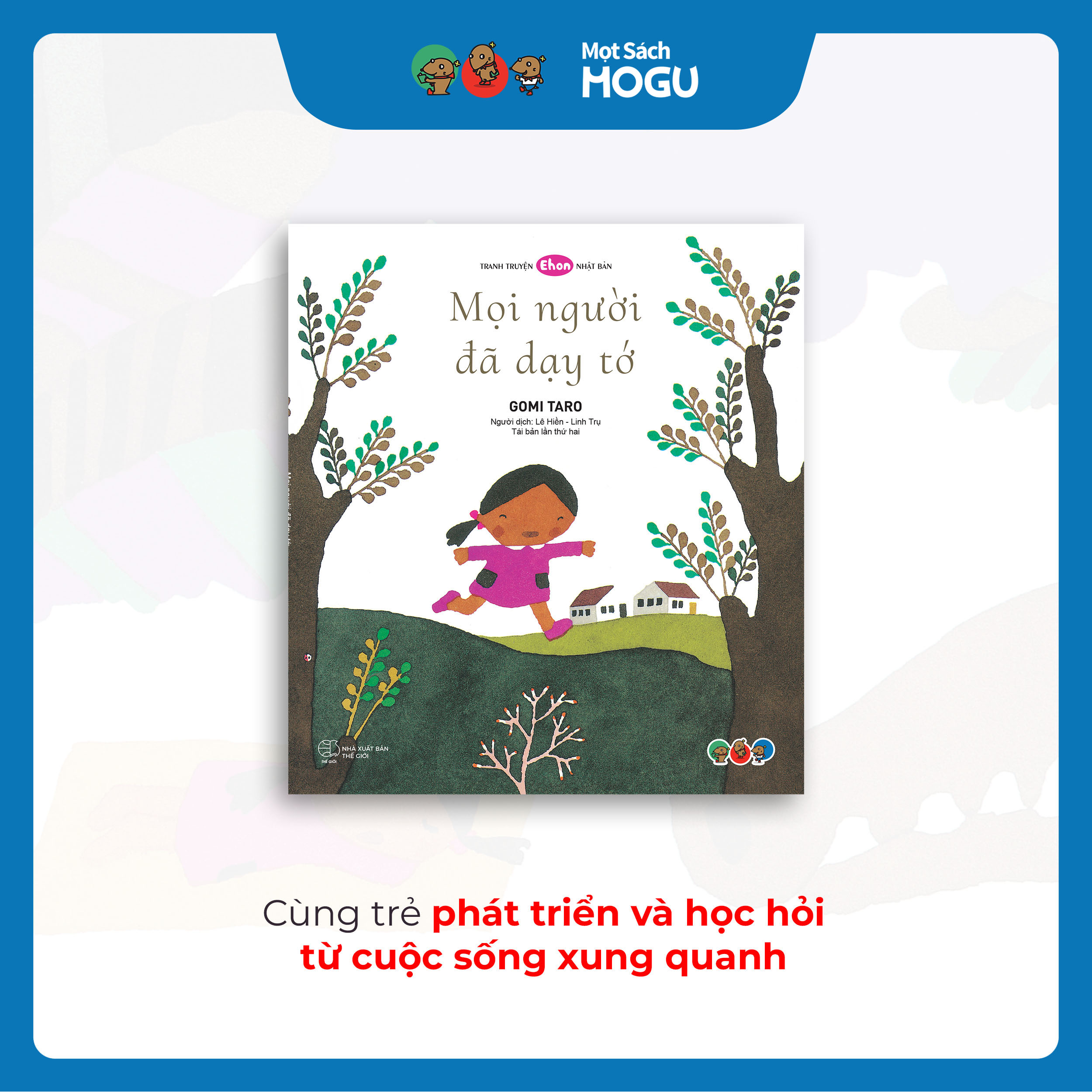 Truyện Ehon bé 3-4-5 tuổi - Bộ 4 cuốn Lớn lên cùng bé