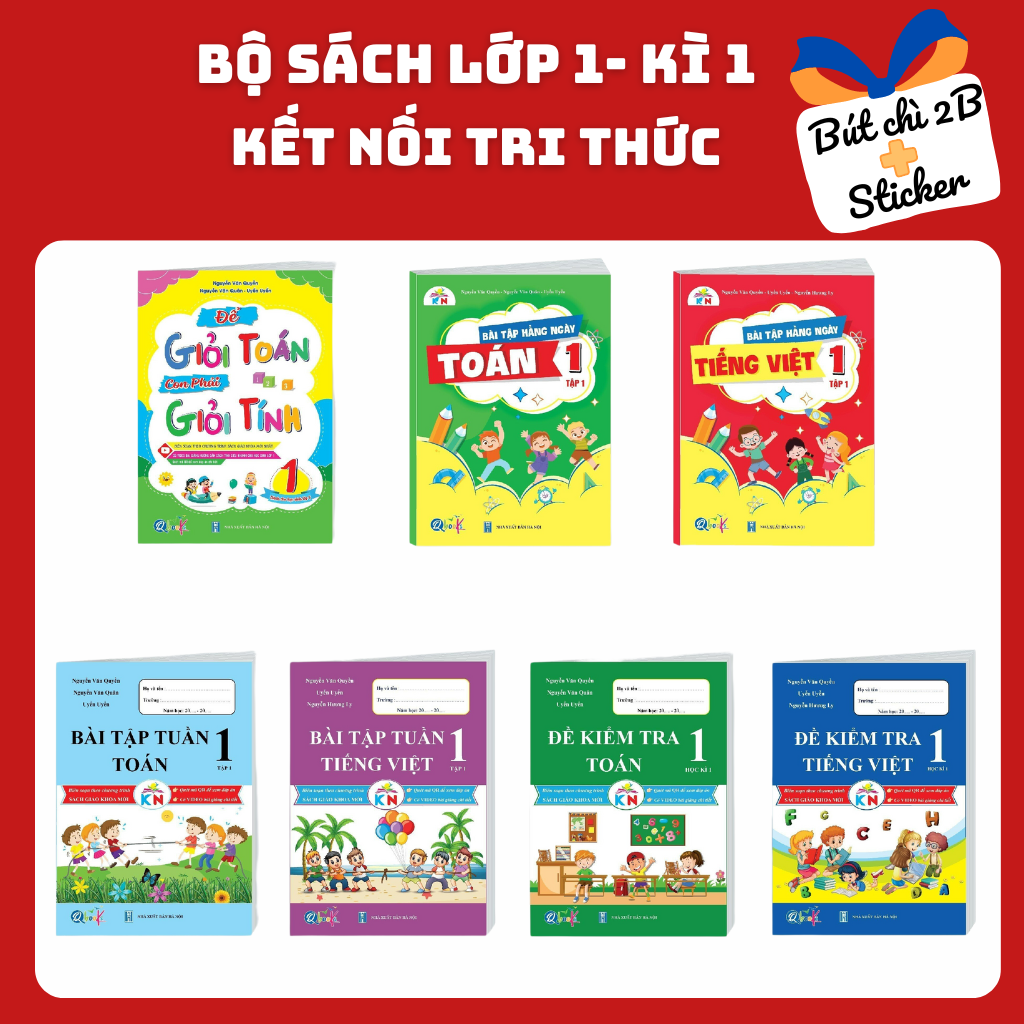 Sách- Trọn Bộ Sách Lớp 1 - Chương Trình Kết Nối Tri Thức Theo Chuẩn Bộ Giáo Dục