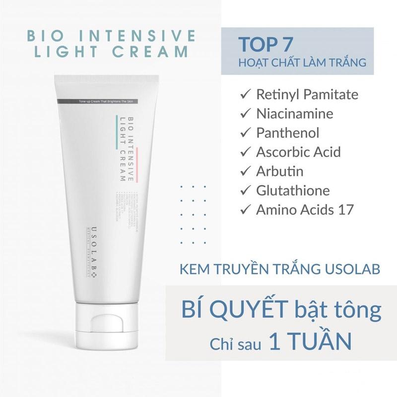 HÀNG NHẬP KHẨU - Kem Dưỡng Thể Usolab Bio Intensive Light Cream Trắng Sáng Da Body Toàn Thân Kem Truyền Trắng Làm Dịu Da