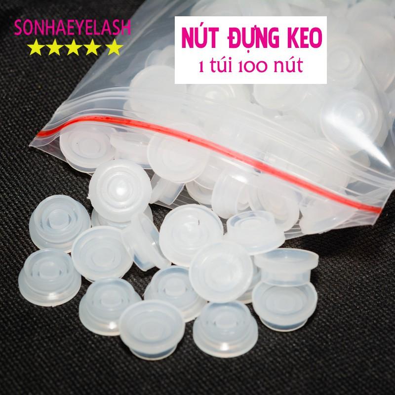 Nút đựng keo nối mi 1 túi 100 nút