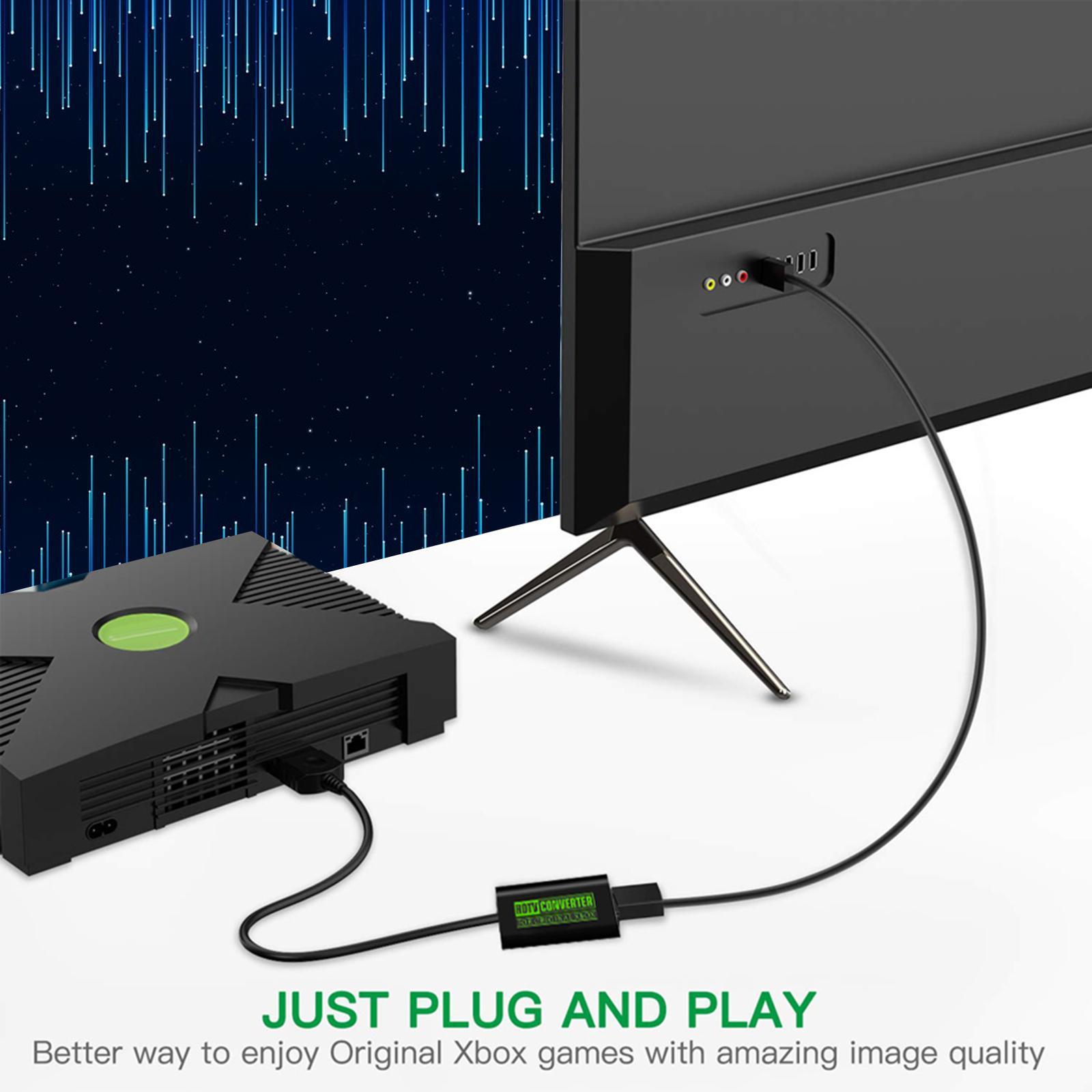 Xbox to HDMI Adapter Converter, Male to HDMI Female Adapter,Short Cable Game Digital Video Component Xbox Console for TV Projector