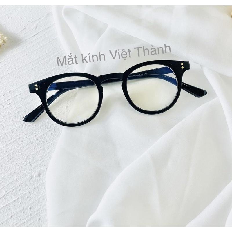 gọng kính cận v tròn hot TikTok 2022 mắt kính chống ánh sáng xanh sang chảnh MiLan