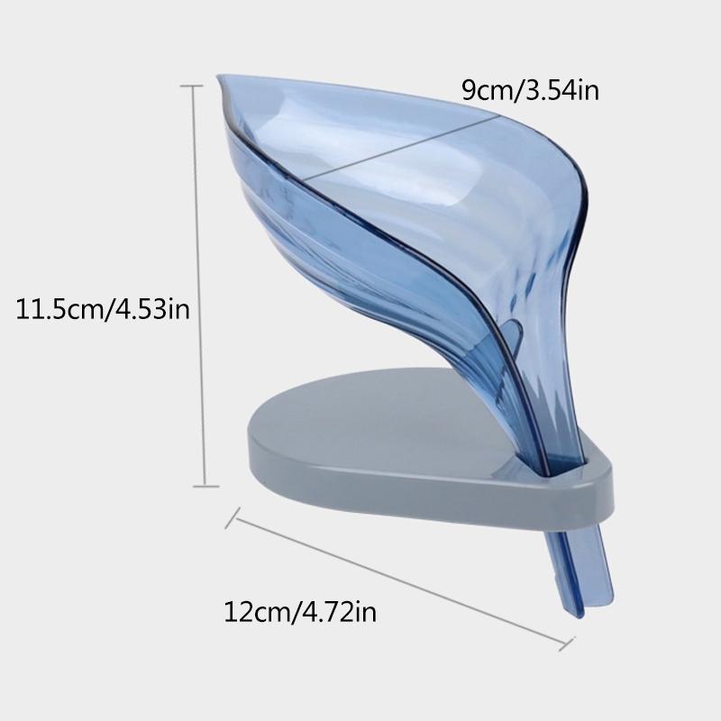 Creative Non Perforated Leaf Drain Rack Soap Box Toilet Suction Cup PlasticBathroom Kitchen Towel Storage Box