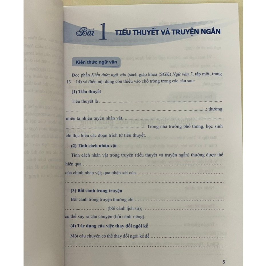 Sách - Combo Vở Bài Tập Ngữ Văn 7 - 2023