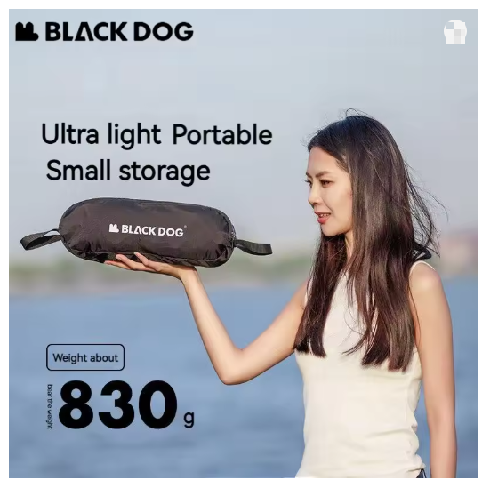 Ghế gấp gọn siêu nhẹ hợp kim nhôm 7075 có nắp đậy chân Blackdog CBD2450JJ020