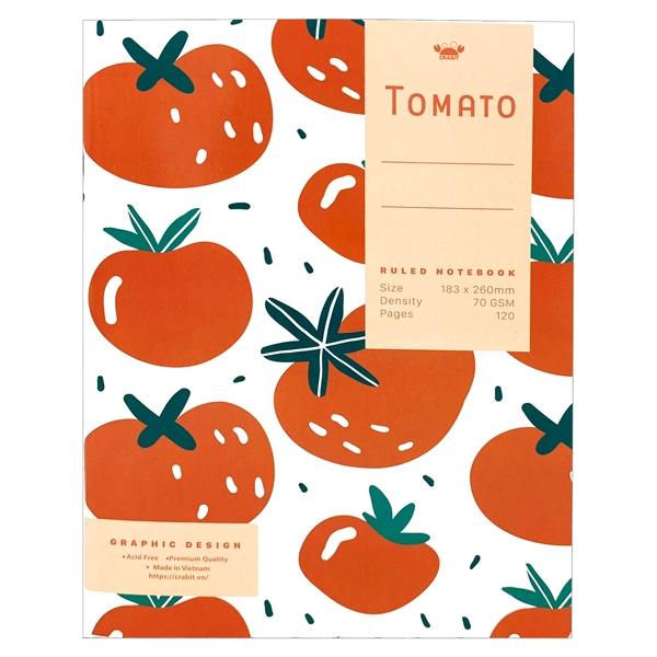 Bộ 2 Vở Crabit Tomato Kẻ Ngang 120 Trang 1622