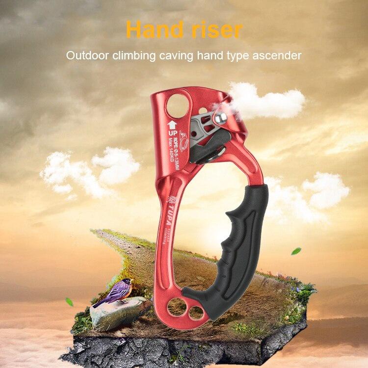 Outdoor Sports Rock Climbing Right Hand Ascender Device Mountaineer Handle Ascender Climbing Rope Tools