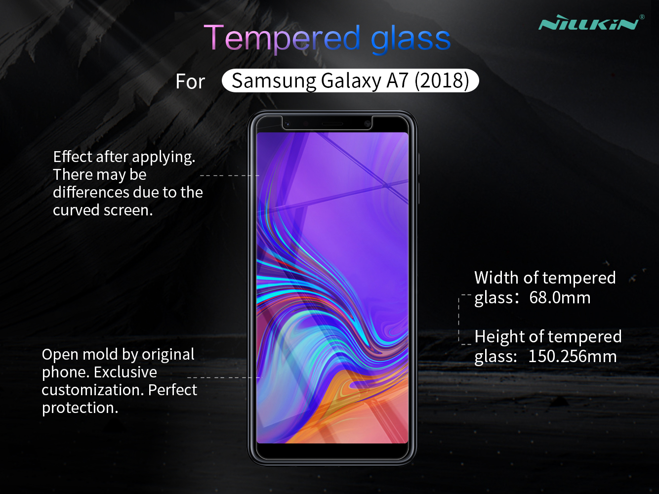 Miếng dán cường lực cho Samsung A7 2018