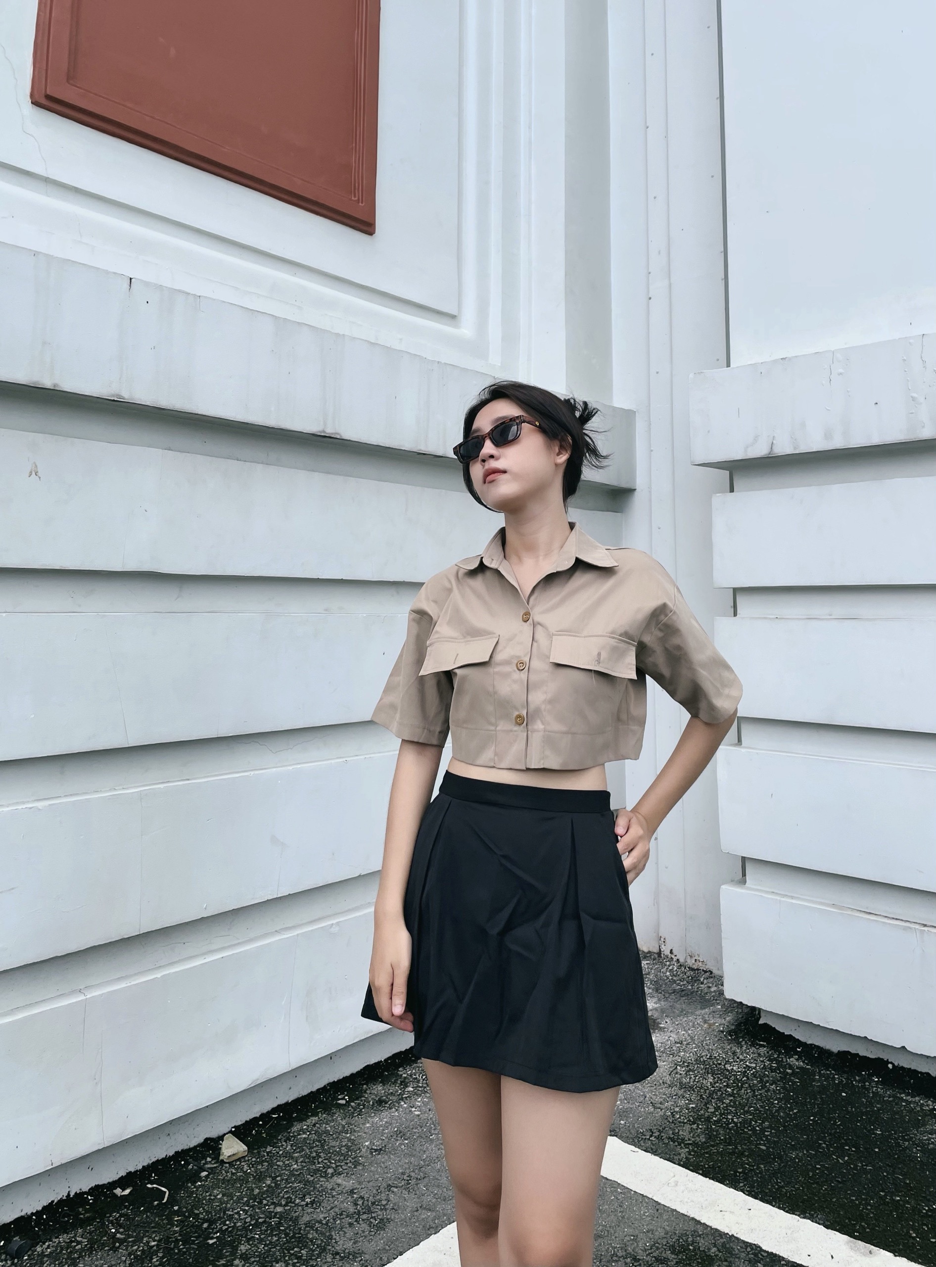YU CHERRY | Áo Pocket Mini Blazer YA423