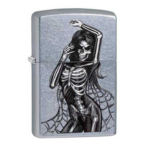 Bật Lửa Zippo 29403 Sexy Skeleton Street Chrome