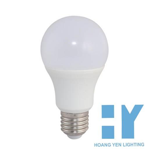 Bóng LED tròn trắng đục ánh sáng trắng, vàng 7W