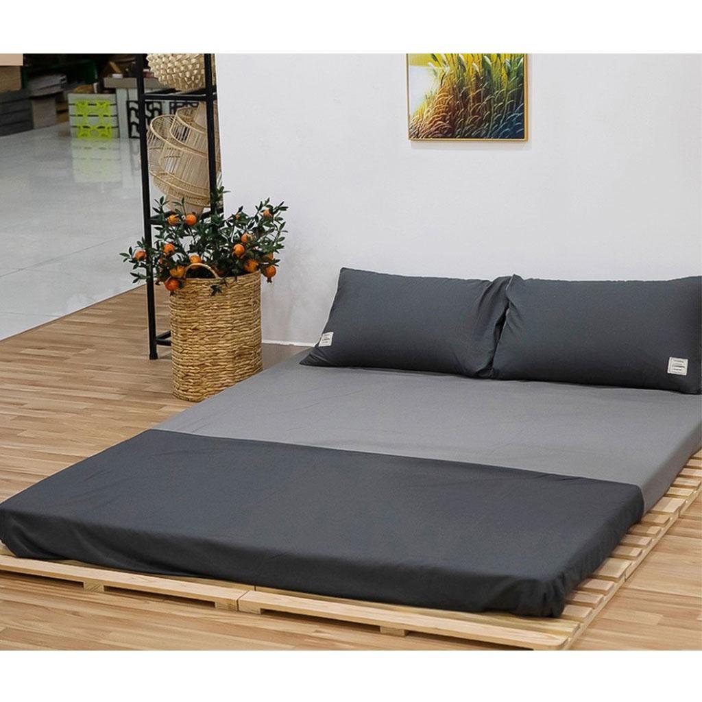 Giường gấp thông minh bằng gỗ thông,giường pallet gập gọn nhiều kích thước