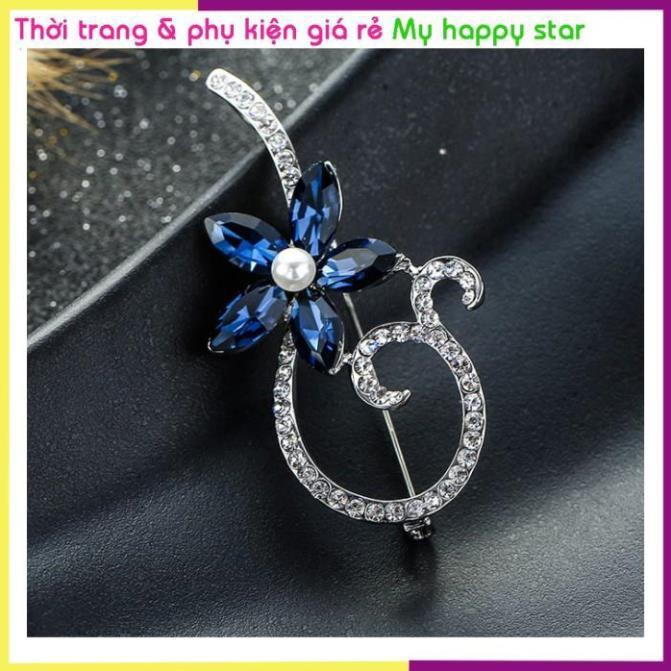 Trâm cài áo hoa 5 cánh cách điệu GC179 sang trọng