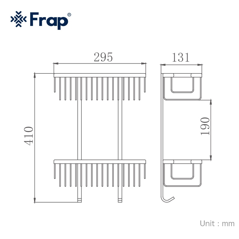 KỆ THẲNG ĐỂ ĐỒ NHÀ TẮM NHẬP KHẨU NGA FRAP F353-1 - HÀNG CHÍNH HÃNG